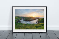 Seaton Sluice Harbour Sunset, Seaton Sluice in Northumberland.