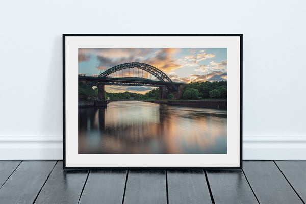 Wearmouth Bridge Reflecting on The River Wear, Sunderland