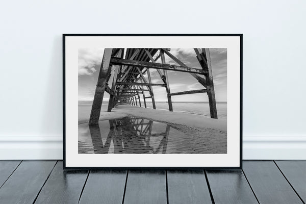Steetley Pier in Black and White, Hartlepool, Teesside
