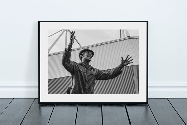 Bob Stokoe Outside The Stadium of Light , Sunderland