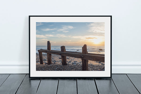 Wooden Groyne on Chemical Beach in Seaham, County Durham