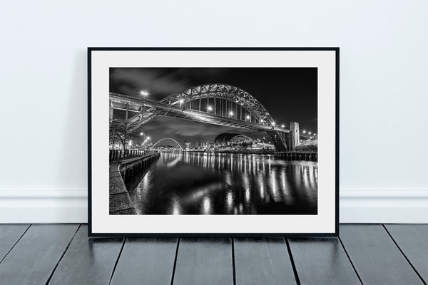 The Tyne Bridge and Quayside At Night, Newcastle and Gateshead