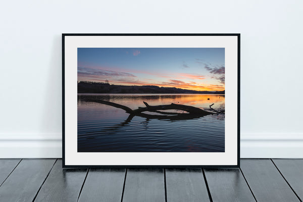 Driftwood reflecting on the River Wear at Sunset, Sunderland