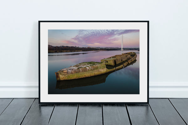 Concrete Ship and Northern Spire Bridge, Sunderland