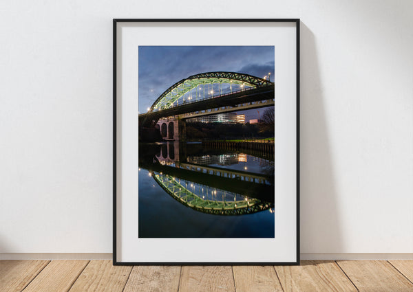 Wearmouth Bridge Reflecting on The Wear, Sunderland