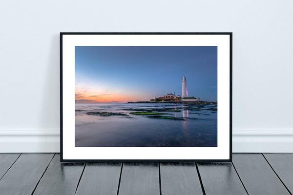 St Mary's Lighthouse at Sunset, Whitley Bay, North Tyneside