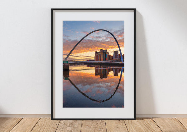 Millennium Bridge Gateshead Sunrise