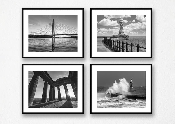 Sunderland Landmarks, Roker Pier Storm, Penshaw Monument, Northern Spire, Roker Pier Lighthouse