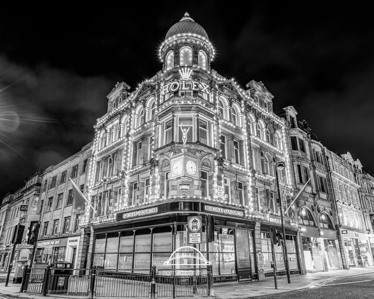 Newcastle Upon Tyne Landmarks - Four Landmarks in Black and White