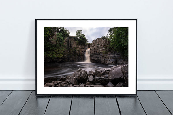 High Force waterfall on the River Tees, near Middleton-in-Teesdale, County Durham. The River plunges 70 feet over a precipice in two stages. - North East Captures