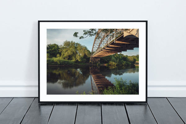 Wylam Railway Bridge, Hagg Bank Bridge or locally as Points Bridge and Half-Moon Bridge is a footbridge crossing the River Tyne at Hagg Bank - North East Captures