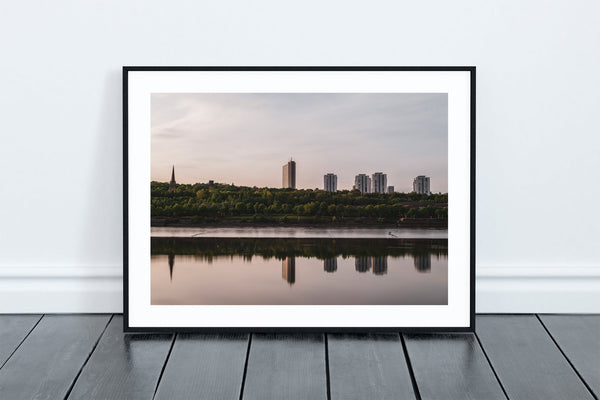 Cruddas Park High Rise Buildings in Newcastle Upon Tyne reflecting in The River Tyne - North East Captures