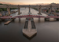 Swing Bridge and High Level Bridge seen from the Tyne Bridge - North East Captures