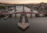 Swing Bridge and High Level Bridge seen from the Tyne Bridge - North East Captures