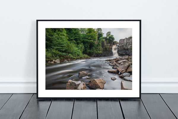 High Force waterfall on the River Tees, near Middleton-in-Teesdale, County Durham. The River plunges 70 feet over a precipice in two stages. - North East Captures
