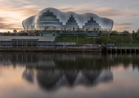 Sage Gateshead at Sunrise reflecting in The River Tyne - North East Captures