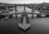 Swing Bridge and High Level Bridge seen from the Tyne Bridge - North East Captures