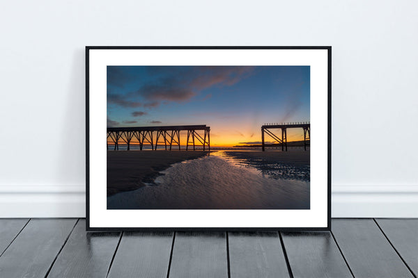 Sunrise at Steetley Pier with The Headland in the distance. Hartlepool, Teesside. - North East Captures